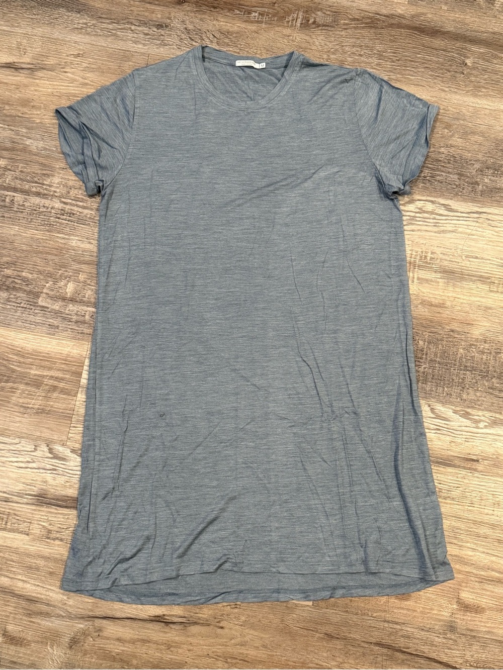 We Norwegians Blue/Grey T-Shirt Dress, Medium